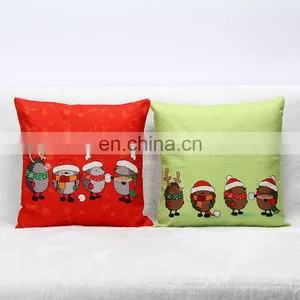 Christmas Small Deer Home Decorative Throw Pillow Cushion Case thumbnail-1