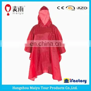 Maiyu Cheap PE Degradable Disposable Raincoat Rain Poncho for Emergency Events thumbnail-4