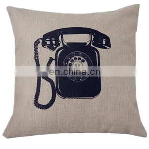 Handmade Custom Cheap Throw Sofa Chair Cushion Cover 50x50 Fashion Digital Decorative Linen Pillow Cover thumbnail-1