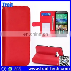2015 Hot Selling Classic Wallet Style Magnetic Flip Stand PU Leather Case for HTC One M9,Mobile Phone Case for HTC One M9 thumbnail-1