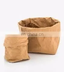 D15*H18cm Unique Washable Paper Bag, Transparent Water Resistant Paper Bag, Waterproof Paper Bag Supplier thumbnail-3