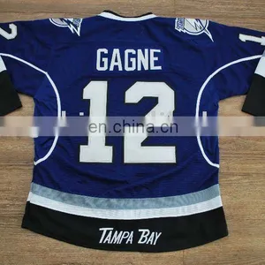 Customized #12 Gagne Lightning 3rd Hockey Jersey Embroidery thumbnail-1
