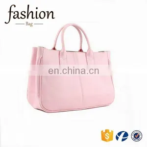CR New Business Ideas Europe Most Popular Items Simple Style Ladies Leather Handbag Pink Color pu Tote Bag Custom thumbnail-1