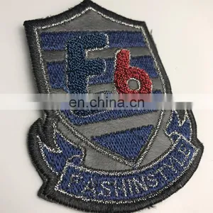 Custom Own Design Silione Logo Iron on Chenille Fabric Patch thumbnail-5
