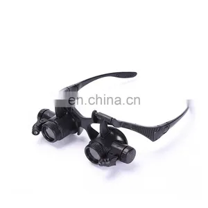 10X 15X 20X 25X Optical Lens LED Light Glasses Magnifier thumbnail-1