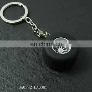 Tyre Shape Zinc Alloy Keychian With Customized Logo thumbnail-1