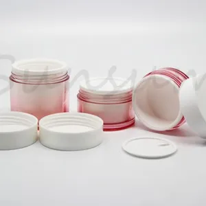 Gradually Changing Color PET Plastic Set Lotion Jar and Bottle thumbnail-4