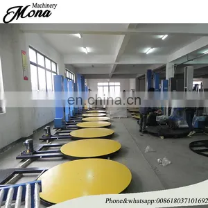 Automatic Film Pallet Packing and Wrapping Machine/Automatic Turntable Pallet Stretch Packer/wrapper thumbnail-6