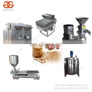 Continuous Full Automatic Hummus Sesame Tahini Paste Making Peanut Butter Production Line Groundnut Butter Processing Machine thumbnail-1