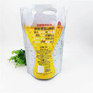 QS Certification Factory Specializes in Customizing Food-grade Nylon Stable-proof Impermeable Juice Beverage Stand-up Packaging Bags thumbnail-5