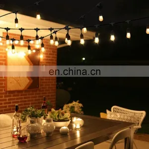 Outdoor Waterproof Vintage Edison Bulb String Lights Garden Hanging Solar Lights LED thumbnail-5