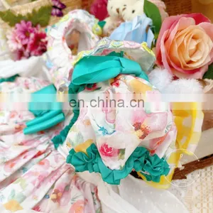 Summer Lolita Spanish Princess Dress Lace Stitching Print Girls Ball Gown Vintage Birthday Easter Party Dress For Girl thumbnail-4