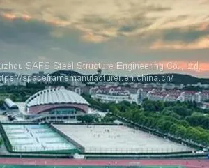 Nanjing Finance and Economics School Fuzimiao Campus Basketball Court Space Frame Roof Project thumbnail-5