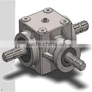 B1102-4 Iron Housing High Quality Bevel Gearbox 15hp thumbnail-1
