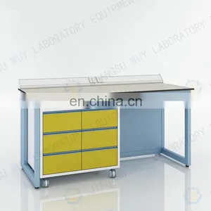 Laboratory Furniture Side Work Table Lab Work Bench With Underneath Cabinets thumbnail-4