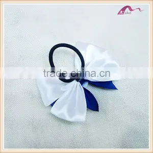 Graceful Pearl Ribbon Hair Bow With Elastic Bands For Girls thumbnail-2