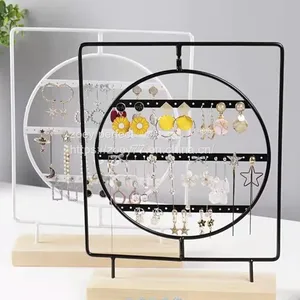 Metal Display Rack Jewelry Display Stand for Earring & Necklace Storage thumbnail-2