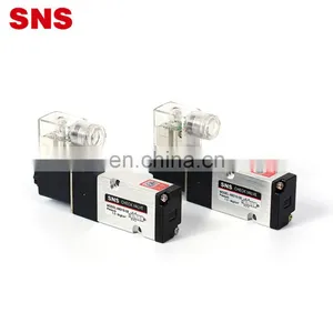 SNS 4M420-15 Series Single and Double Head Electric Coil DC Pneumatic Aluminum Alloy Solenoid Valve thumbnail-2