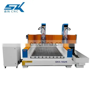 CNC Router Stone Working Machine 1325 CNC Stone Carving Router Machinery Headstone Engraver With Double Heads thumbnail-4