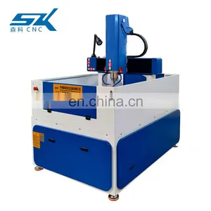 SENKE Hot Sale SKM-6060 CNC Router Half Cover 3 Axis Aluminum Copper SS Iron Milling Machine thumbnail-5