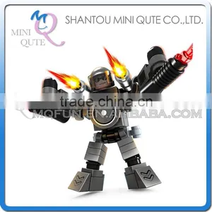 Mini Qute DIY City Outer Space Guarder Robot Astronaut Super Hero Action Figure Plastic Building Block Educational Toy NO.25263 thumbnail-1