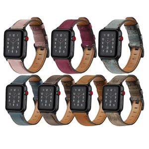 Strap For Apple Watch Bands Leather 38mm 44mm 40mm 42mm Replacement Genuine Leather Bands For Iwatch Bands thumbnail-1