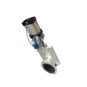 Factory Supply New Design Pneumatic Pinch Valve Durable Flange Aluminum Alloy Pinch Valve Customized thumbnail-4