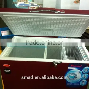 High Quality Wine Red Colour Top Open Door Chest Freezer With Manual Defrost thumbnail-2