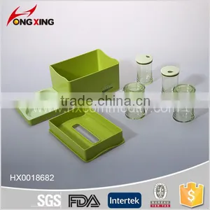 Rectangle Plastic Napkin Box With Condiment Box 5 Pcs/set thumbnail-3