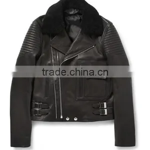 Leather Jacket: Fashion Leather Jacket: New Design Jacket: New Design Leather Jacket: 2014 New Design Leather Jacket thumbnail-1