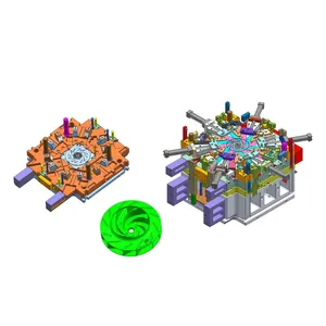 Custom Plastic Mold for Industrial Fan Wheel With Parker Hydraulic Cylinder thumbnail-2