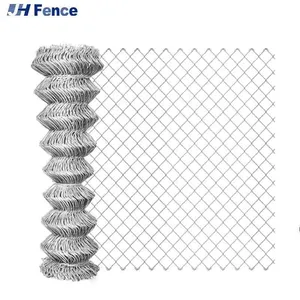 Wholesale High-Security Galvanized Chain Link Fence With Barbed Wire Top thumbnail-3