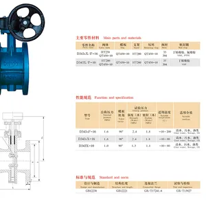BS Thermal Power Station Butterfly Valve Size-DN1000 WCB GGG50 Cast Steel Manual /worm/electric Double Eccentric Hard Seal thumbnail-6