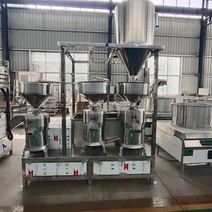 Automatic Vacuum Soybean Milk Grinder With Horizontal Dreg Stirring and Separating Equipment for Pulp and Dreg Separation thumbnail-2