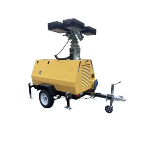 Automatic Hydraulic Lifting Light Tower Trailer Mounted Outdoor Mobile Lighting Tower thumbnail-1