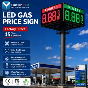 Manufacturer 7 Segments LED Display Remote Control Led Digital Gas Price Sign for Petrol Station Gas Price Display 6~64 Inch thumbnail-3