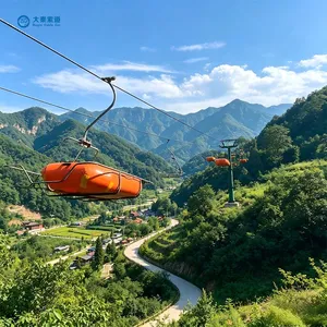 Cable Car Steel Fixed Grip Chairlift Gondola Lift Cableway System for Tourism Customizable Mountain Transport Ropeway Cableway thumbnail-5