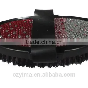 New Designed Bling Horse Body Brush With Pink Gradient Pattern/rhinestone thumbnail-1