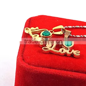 Custom Stainless Steel Pendant Necklace Stone Pendant Models thumbnail-4