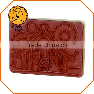 Wooden Rubber Stamps Nativity Scene 1 Pcs for Christmas thumbnail-2