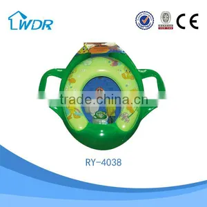 Bathroom Accessory Soft PVC Small Decorated Kids Family Western Toilet Lid thumbnail-1