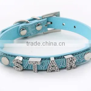Manufacturer Selling Pet Supplies Crocodile Grain Can Diy Dog Name Dog Collars thumbnail-3