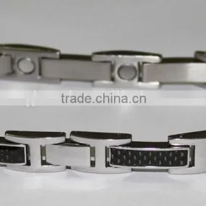 High Energy 316L Men's Stainless Steel Charm Bracelet thumbnail-1