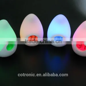 Silicone Soft Safe Changing Color Night Light Thermometer thumbnail-3