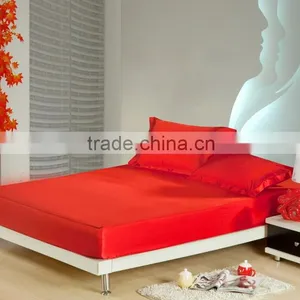 China Supplier Wholesale Thai Silk Bed Covers, Fitted Bed Skirt, Fitted Cover, Silk Mattress Protector thumbnail-1