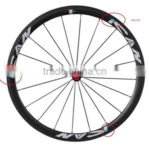 ICAN Road Bike Wheels Cabron Clincher UD-matt Bike Wheelset 38C thumbnail-2
