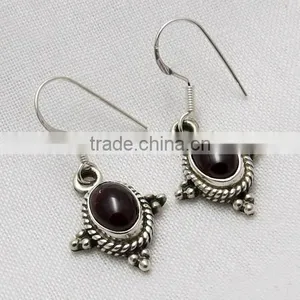 Loyal Promise Red Garnet 925 Sterling Silver Earring thumbnail-1