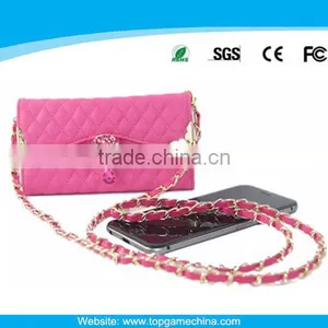Diamond Bling Phone Case for Iphone 6 Bag Case With Chain thumbnail-1