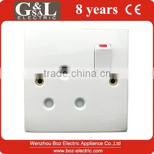1 Gang Wall Socket With Neon/15A Switched Socket With Light Hot Sale Wall Switch, British Standard thumbnail-1