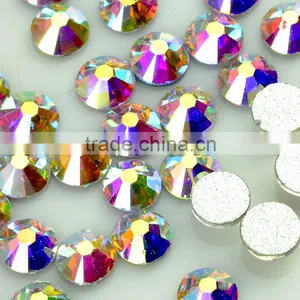 Tornasol Crystal AB no Hot Fix Glass Stone, no Hotfix Crystal Rhinestones for Nails and Mobile Phone Cover Decorating thumbnail-1